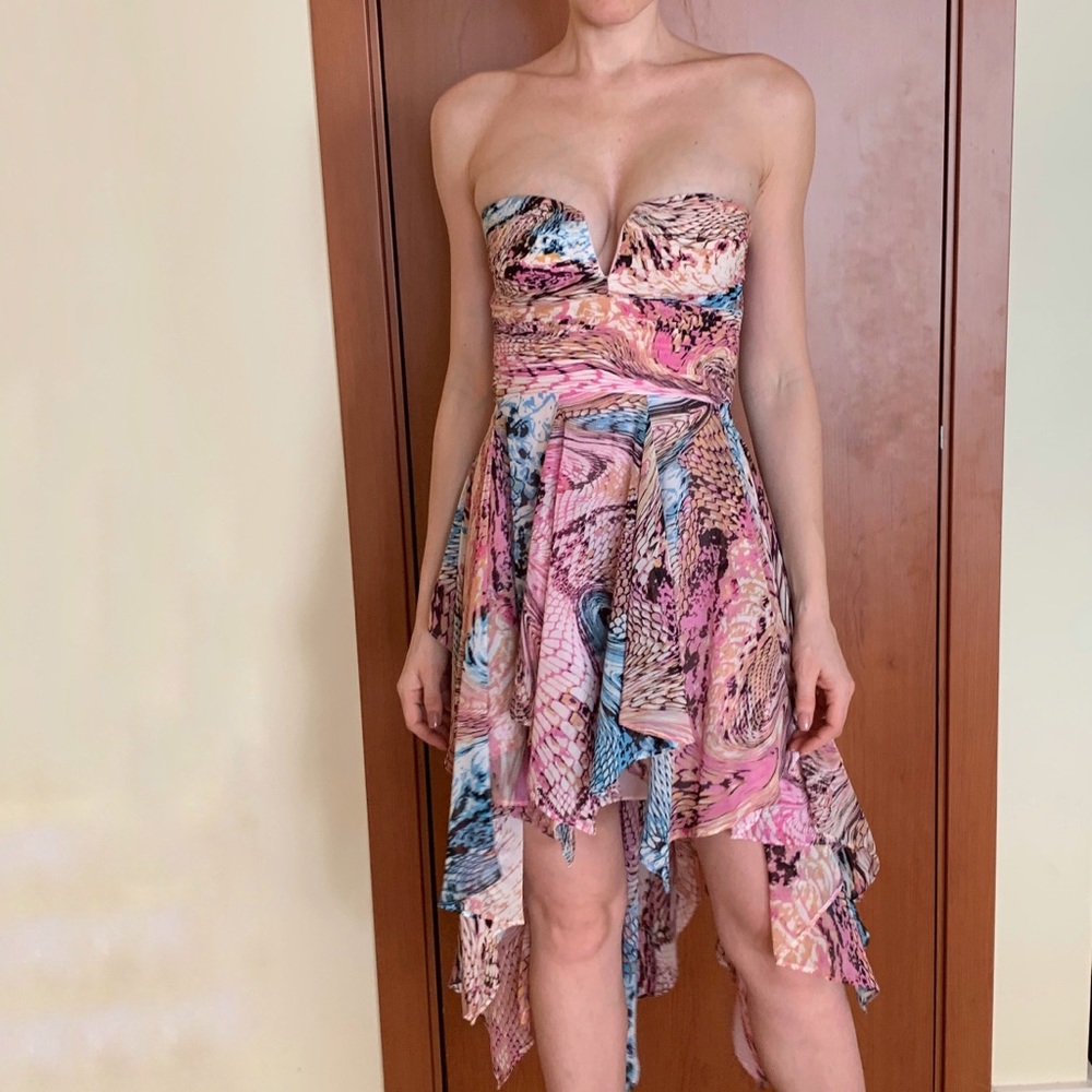 Adrianna Papell high low summer dress